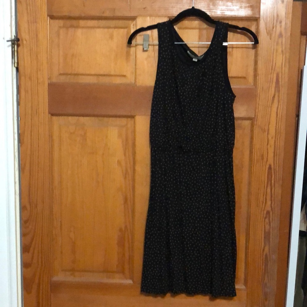 Loft navy and pink dress